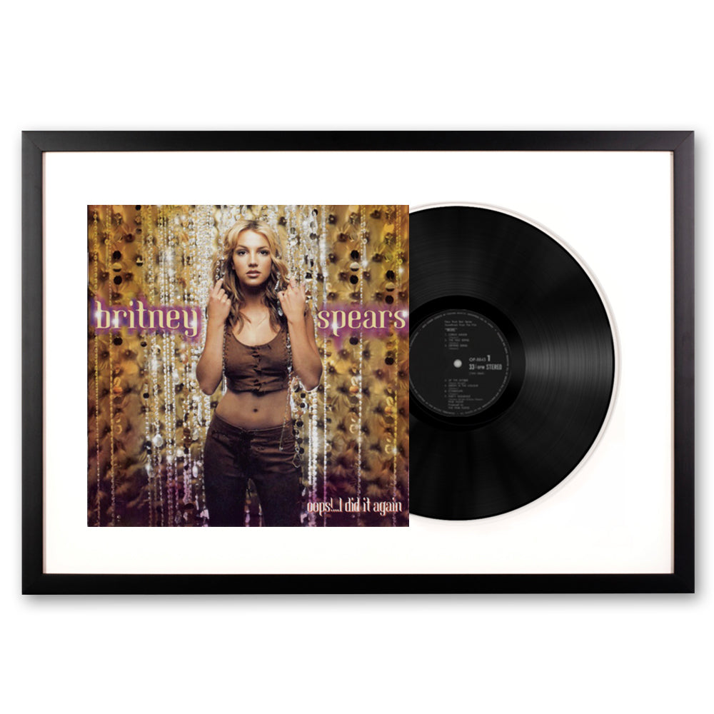 Britney Spears Oops! I Did It Again Framed Vinyl Album Art