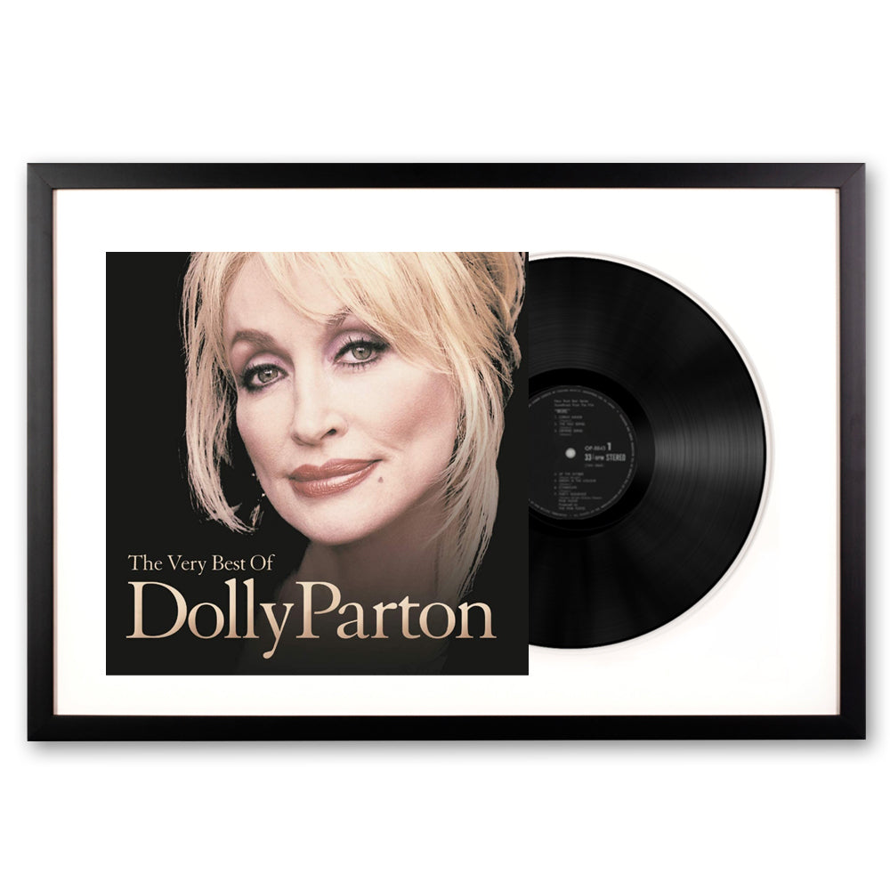 Dolly Parton the Very Best of Dolly Parton Framed Vinyl Album Art