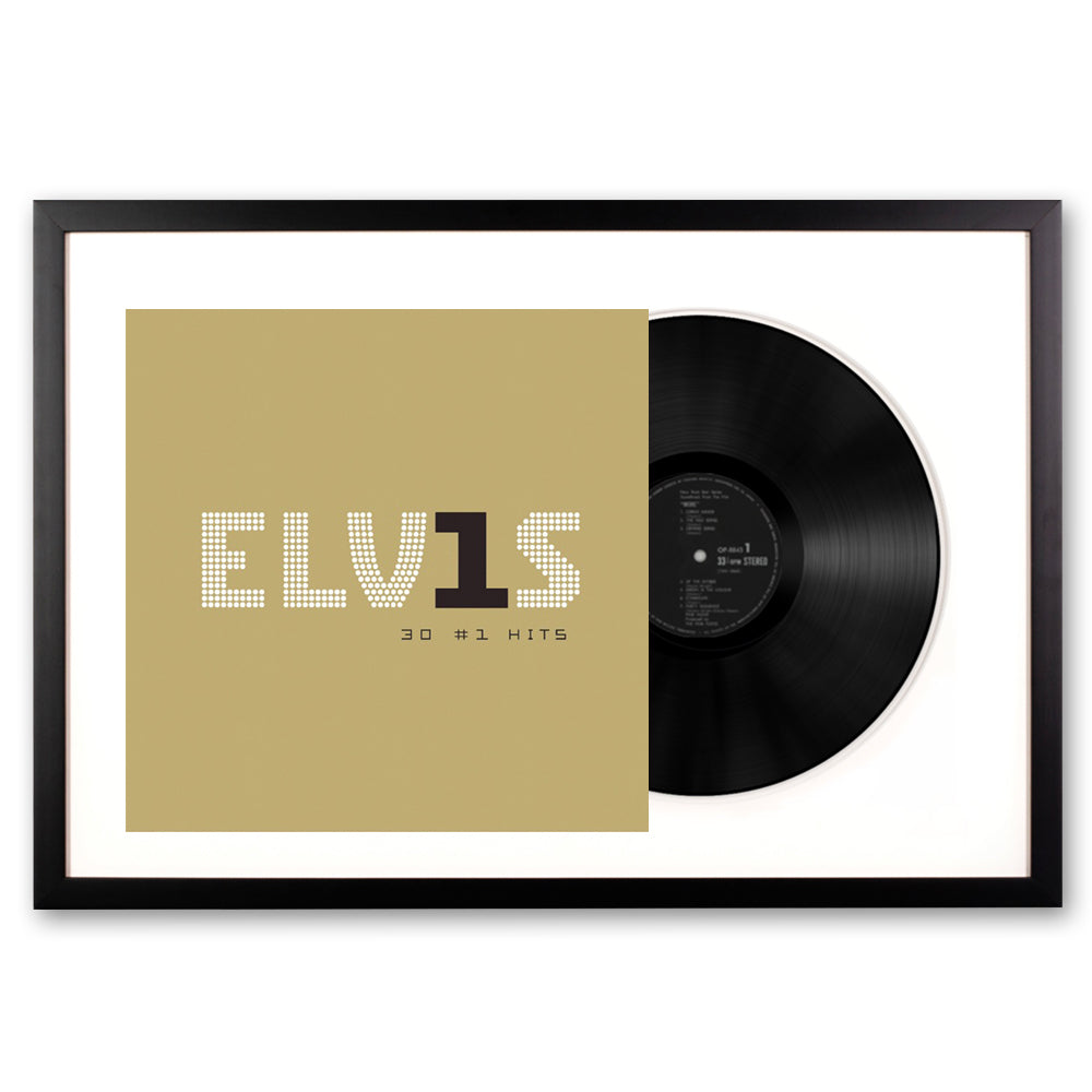 Elvis Presley Elvis 30 #1 Hits Framed Vinyl Album Art