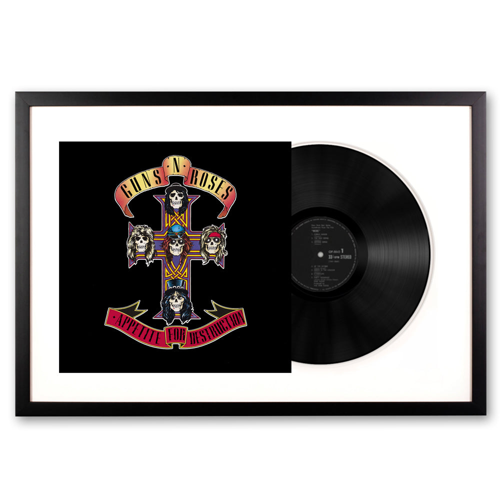 Guns N Roses Appetite for Destruction Framed Vinyl Album Art