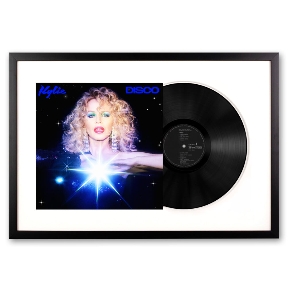 Kylie Disco - Black Framed Vinyl Album Art