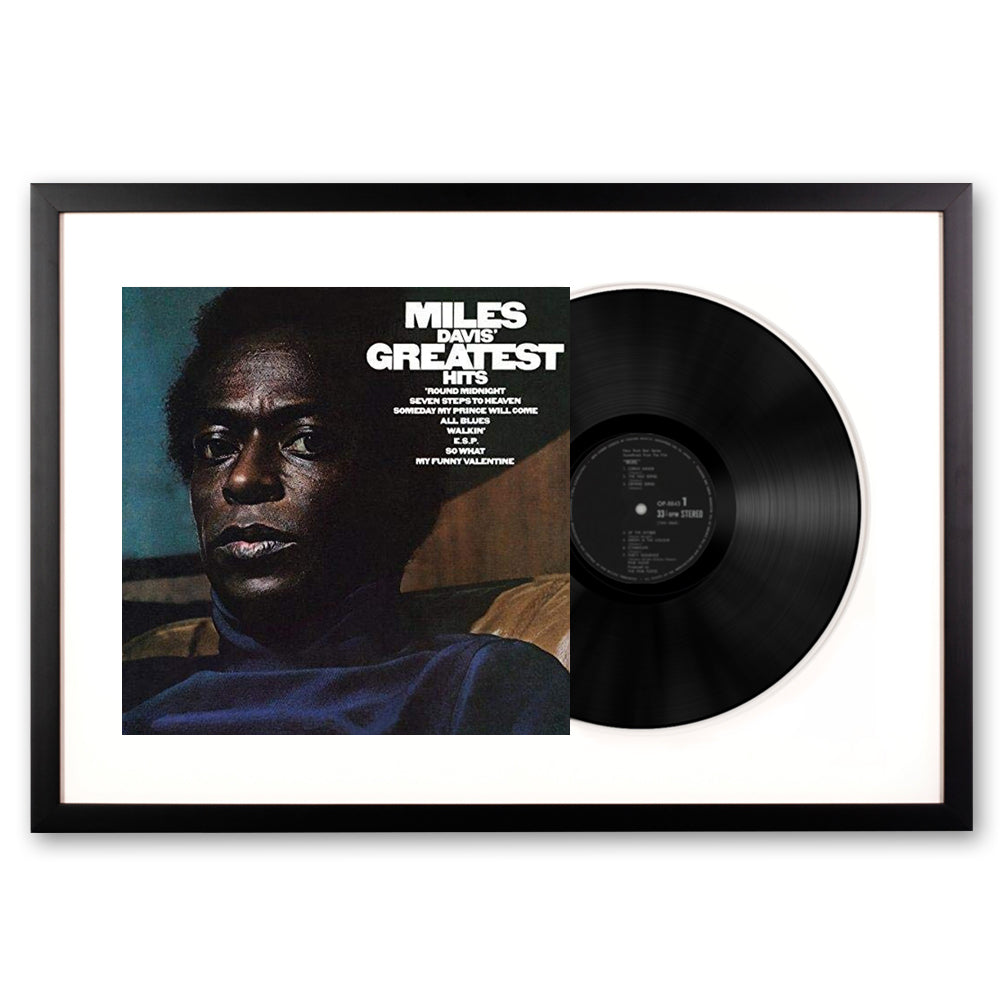 Miles Davis Greatest Hits Framed Vinyl Album Art