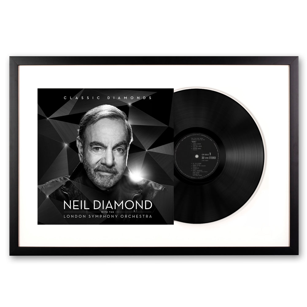 Neil Diamond - Classic Diamonds with the London symphony orchestra - Framed Vinyl Album Art
