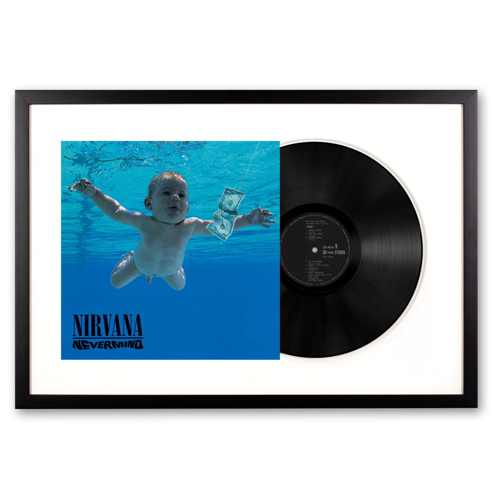 Nirvana Nevermind - Framed Vinyl Album Art