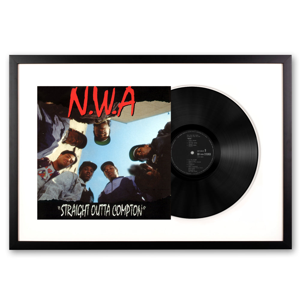 N.W.A. Straight Outta Compton - Framed Vinyl Album Art