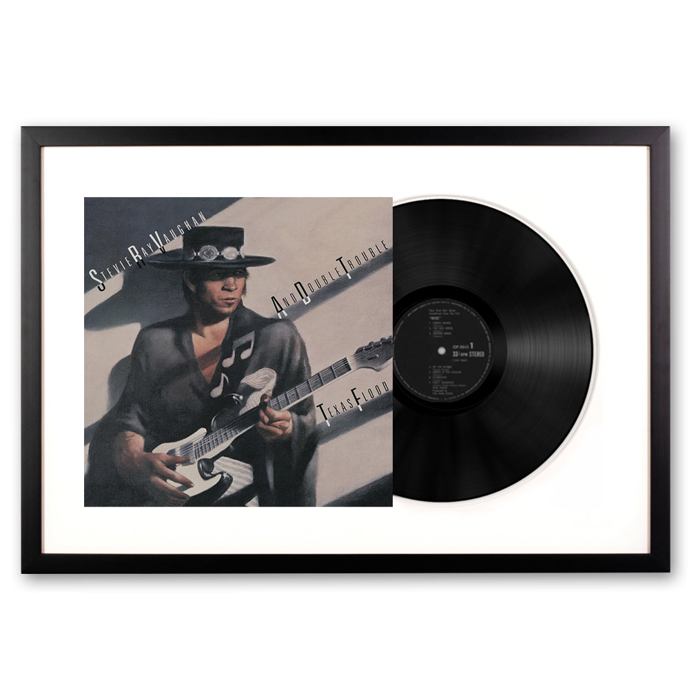 Stevie Ray Vaughan Texas Food Framed Vinyl Album Art