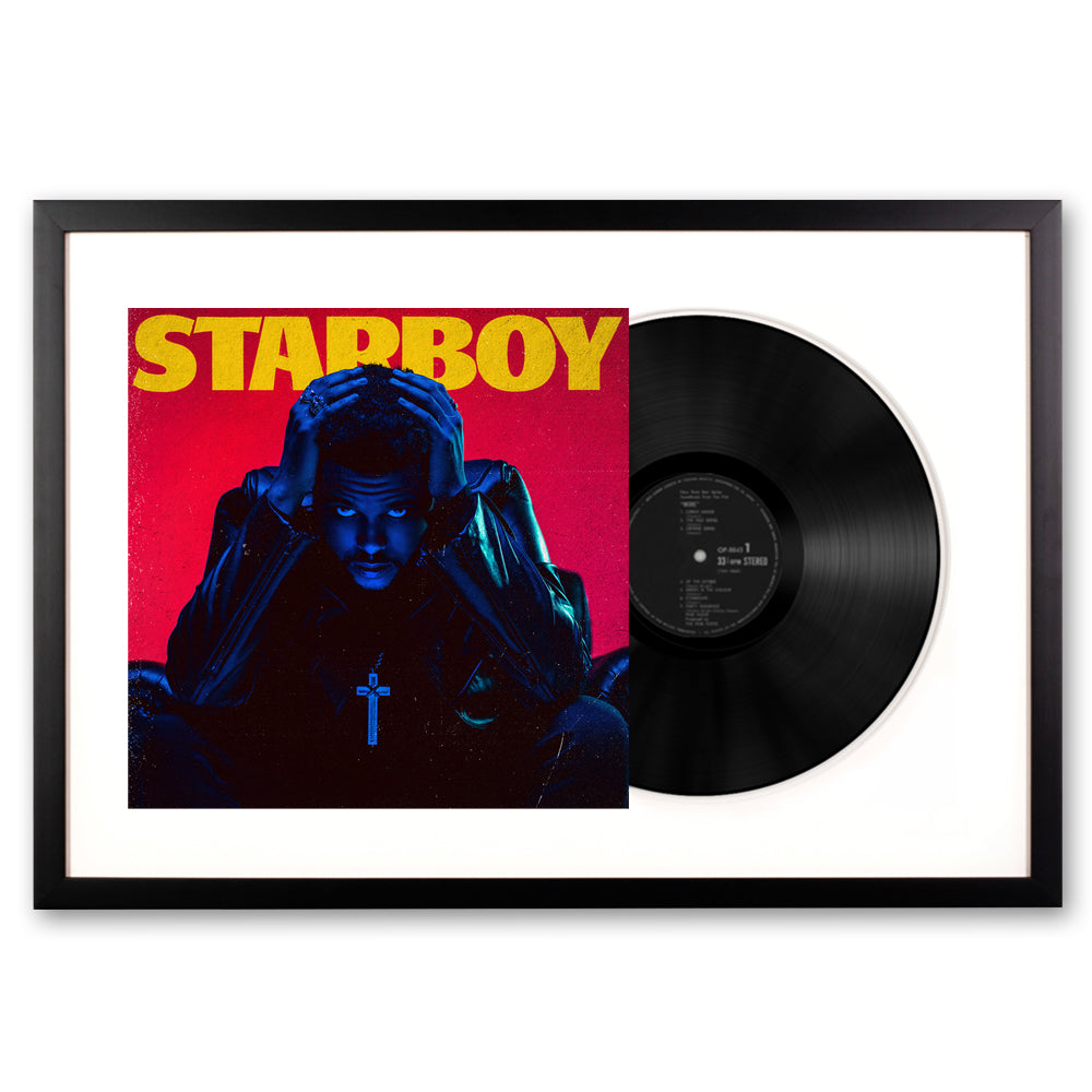 The Weeknd Starboy - Framed Vinyl Album Art