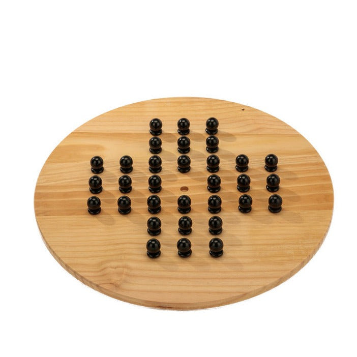 Wooden Giant Chinese Checkers & Solitaire Game 60cms