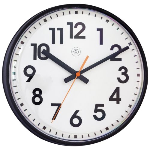 NeXtime Peter Wall Clock 26cm (Available in 2 Frame Colors)