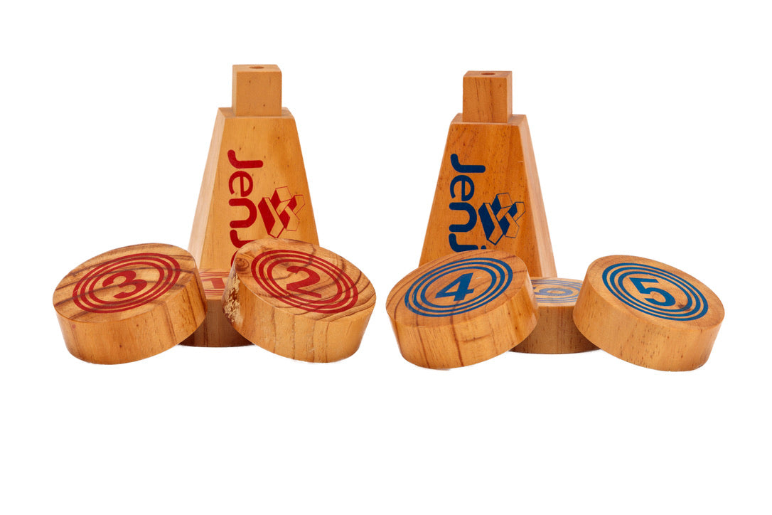 Wooden Rollers Bowling Outdoor Game