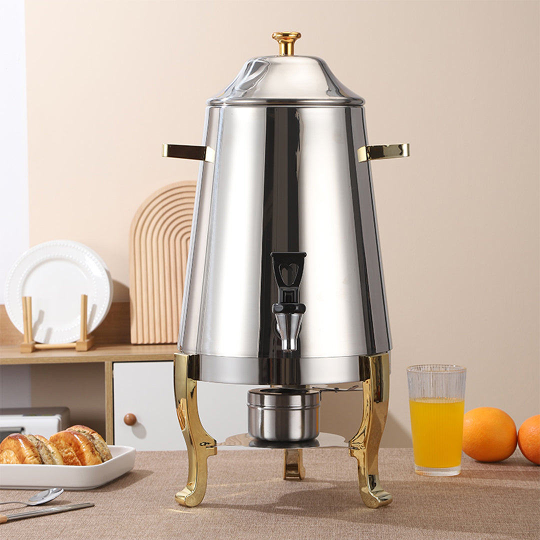 SOGA 2X Stainless Steel Dispenser Beverage Commercial Buffet Drink Container Jug with Side Handles