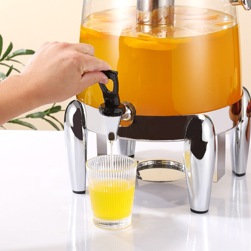 SOGA Stainless Steel 12L Beverage Dispenser Hot and Cold Juice Water Tea Buffet Drink Container Jug