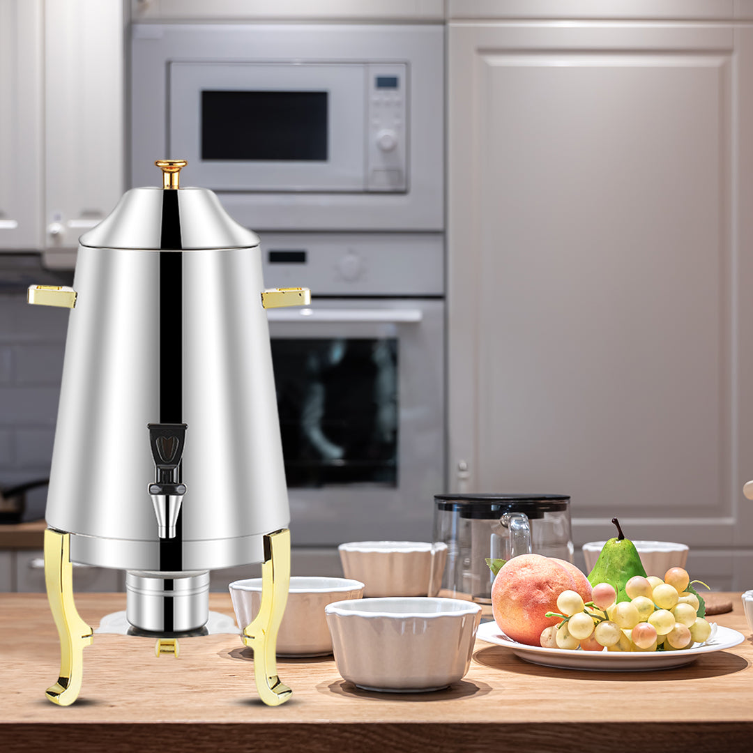 SOGA 2X Stainless Steel Dispenser Beverage Commercial Buffet Drink Container Jug with Side Handles