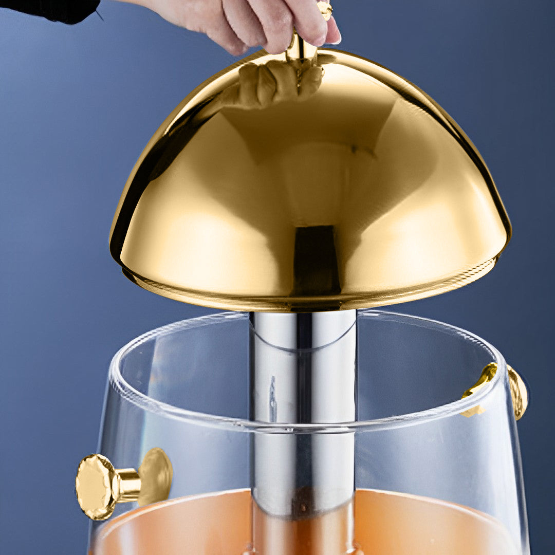 SOGA Stainless Steel 12L Beverage Dispenser Hot and Cold Juice Water Tea Buffet Drink Container Jug with Gold Accents