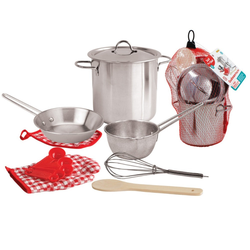 13 Pcs Kids Stainless Steel Cooking Playset