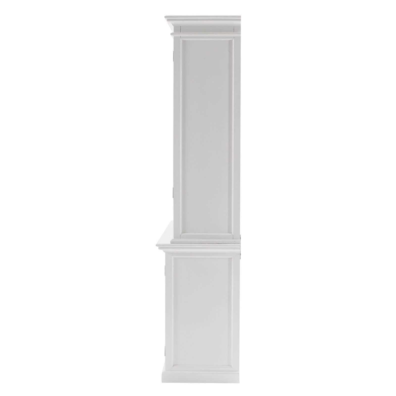 Classic Farmhouse Hutch Cabinet with 12 Drawers 4 + 4 Doors 1 Shelf