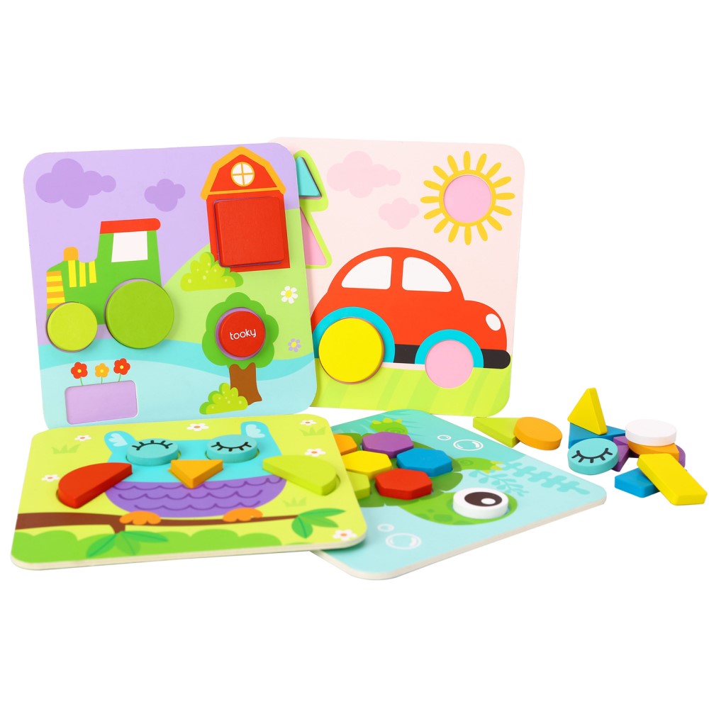 Set of 4 Toddlers Shape Sorter Puzzle