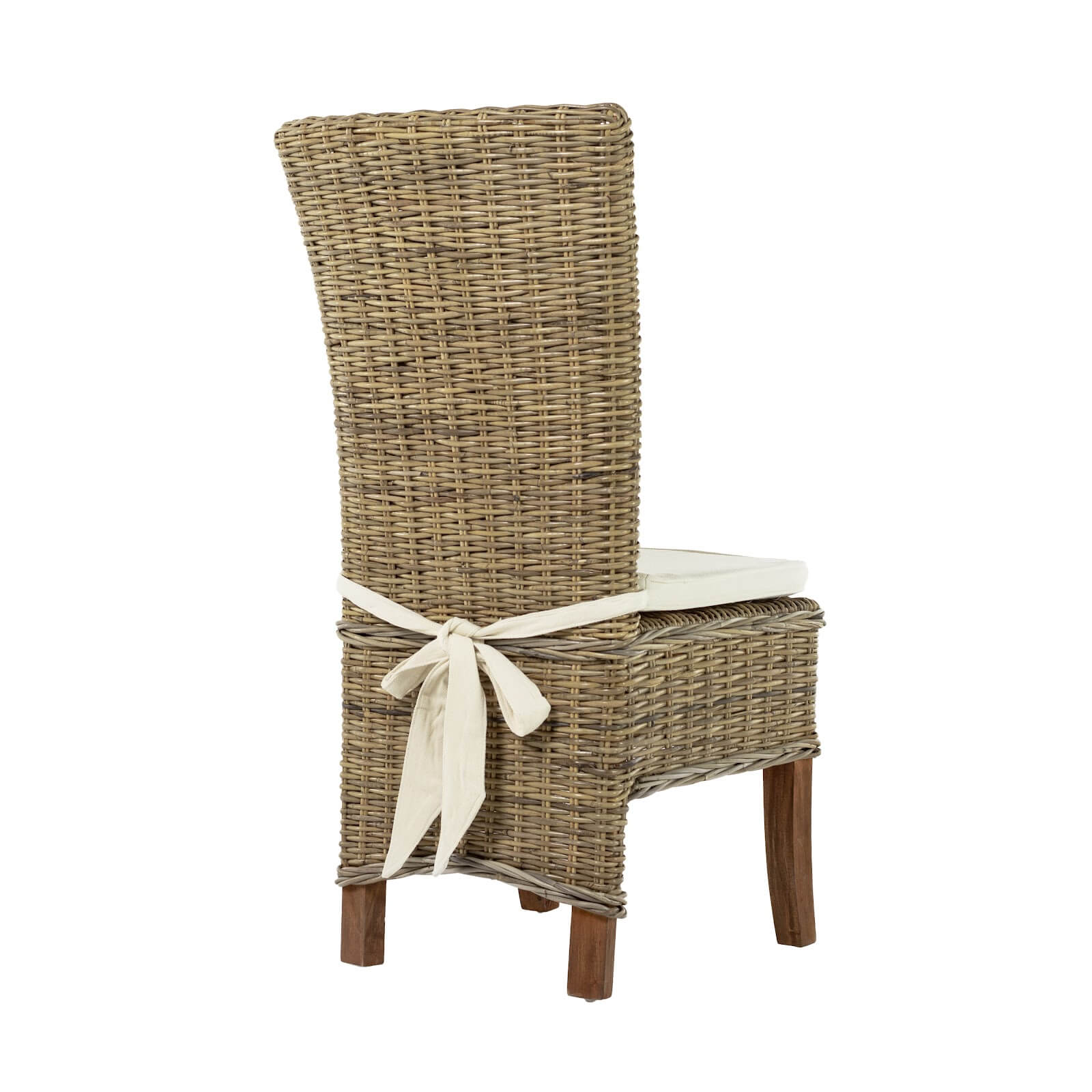 Bastion Classic Design Wicker Armless Dining Chair (Set of 2)