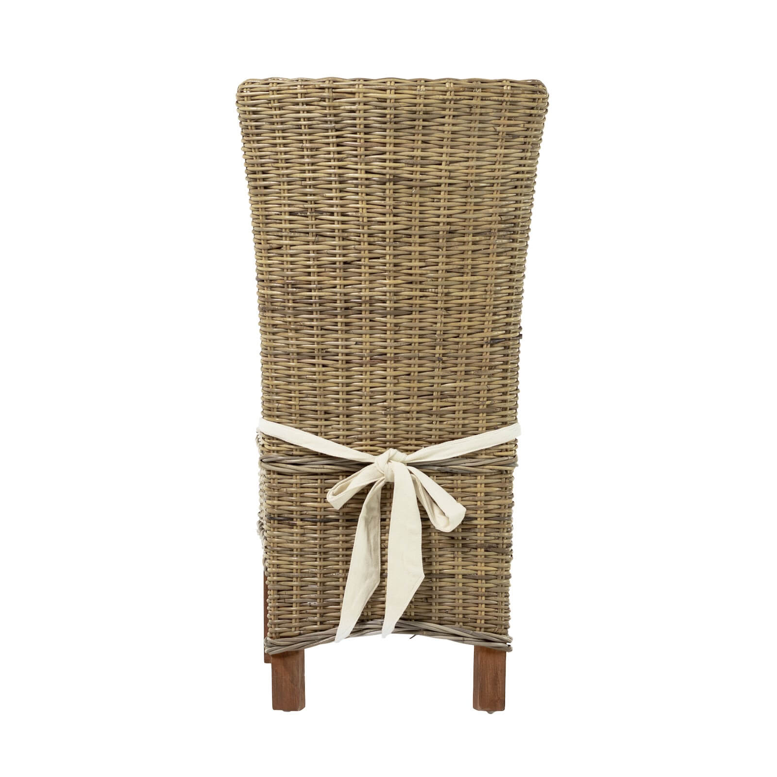 Bastion Classic Design Wicker Armless Dining Chair (Set of 2)