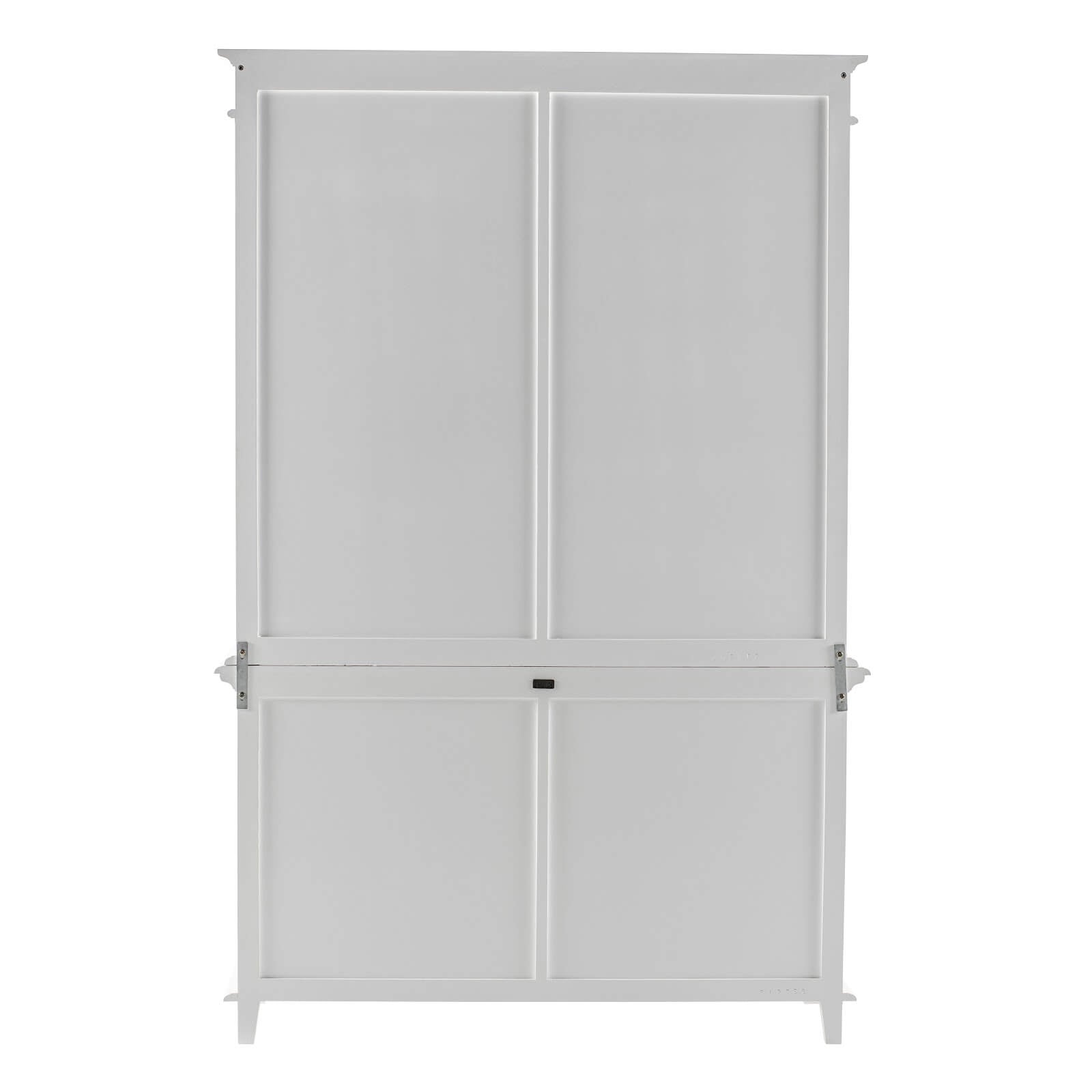 Groove-Inspired Hutch Cabinet 4 Doors 6 Shelves