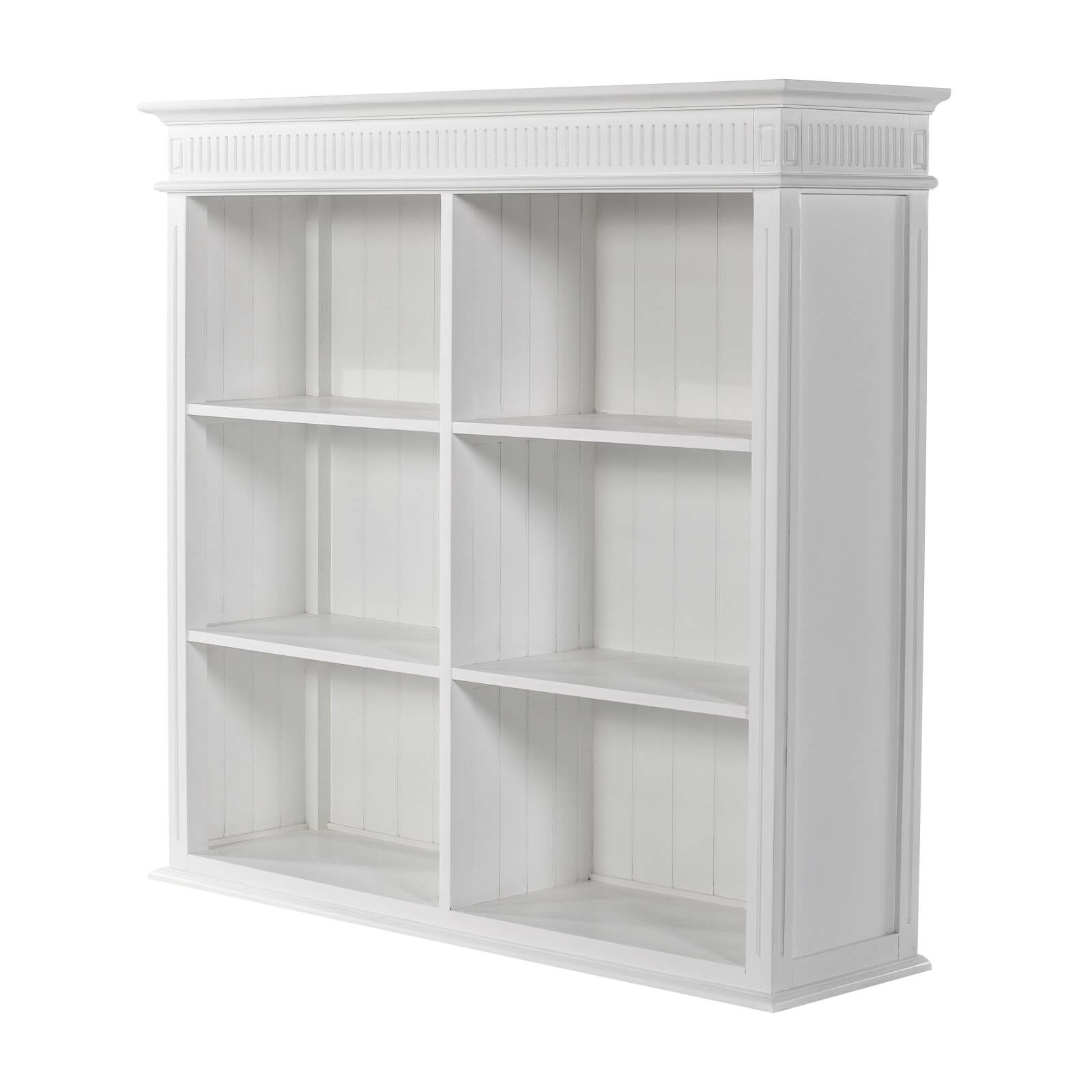 Groove-Inspired Hutch Cabinet 4 Doors 6 Shelves