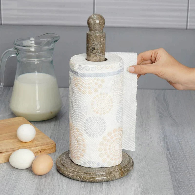 Refined Handmade Marble Paper Towel Holder (Available in 6 Colors)