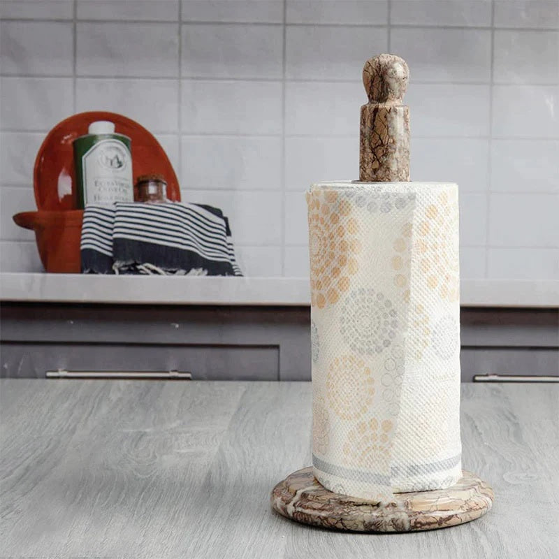 Refined Handmade Marble Paper Towel Holder (Available in 6 Colors)