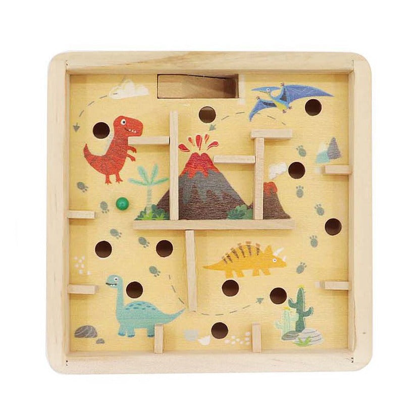 Kids Wooden Maze Game - Dinosaurs