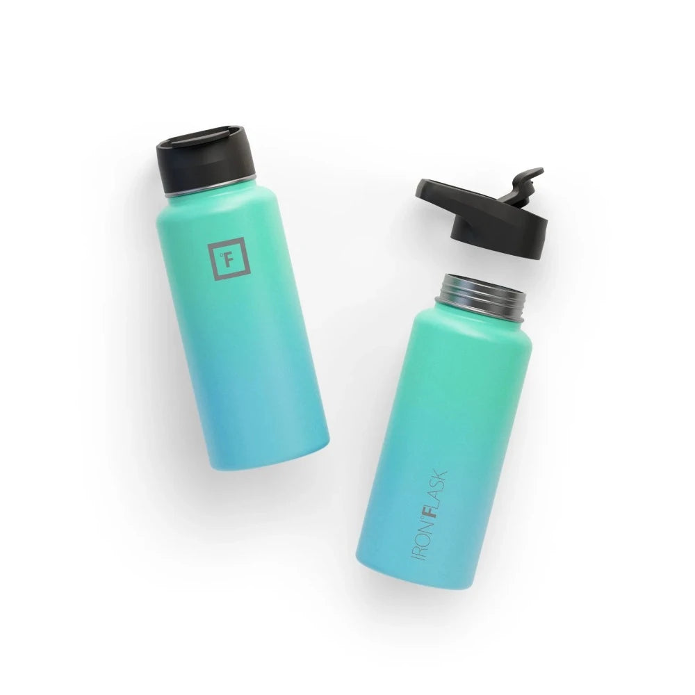 Iron Flask Wide Mouth Bottle 950ml - Blue