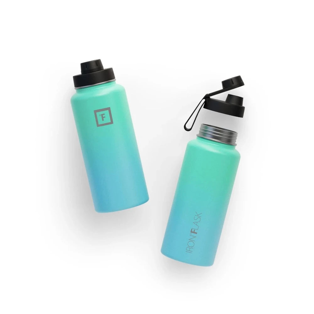 Iron Flask Wide Mouth Bottle 950ml - Blue