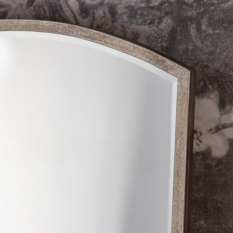 Majesty Arch Mirror Antique Silver 90cms