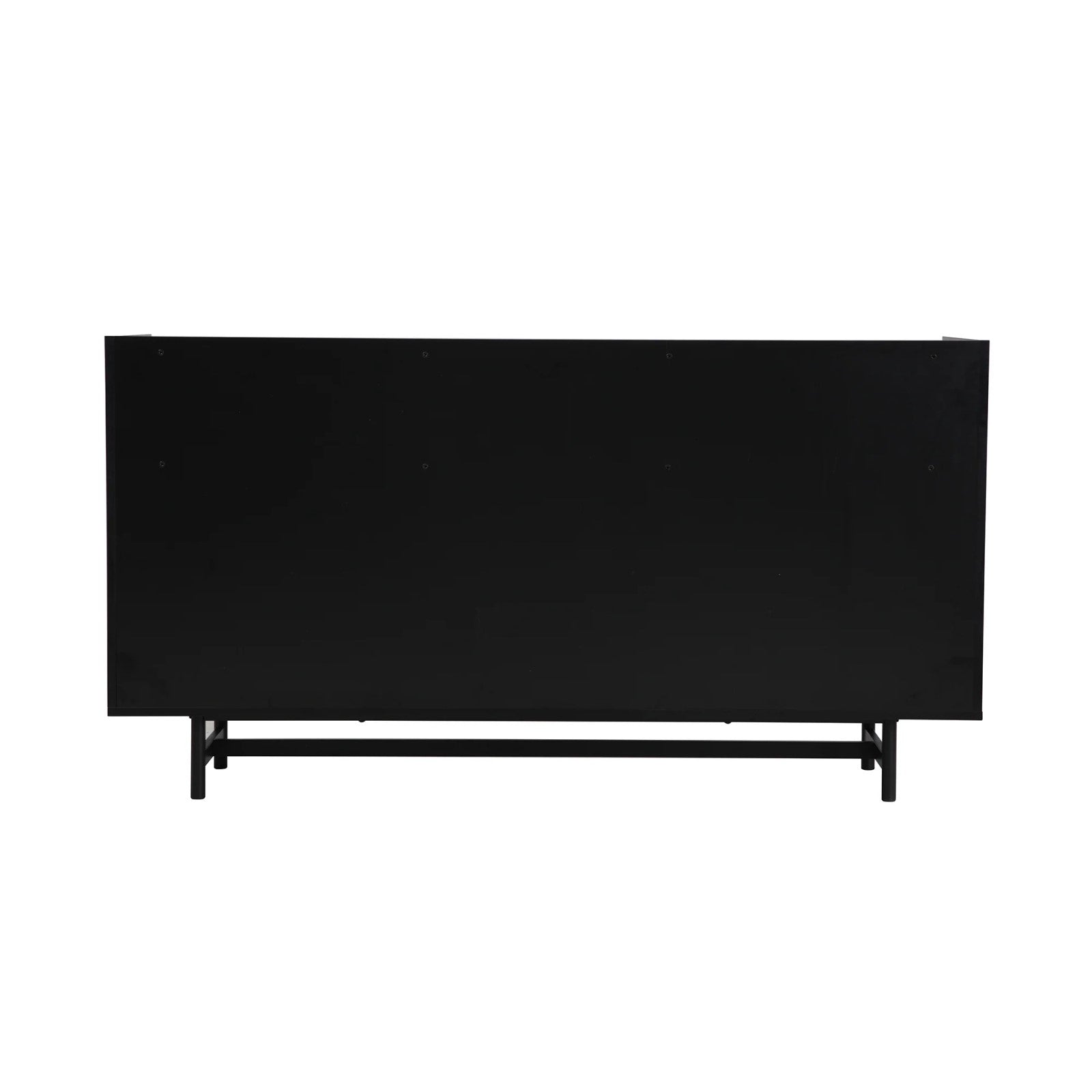 Black and Natural Engineered Wood Urban Style Sideboard