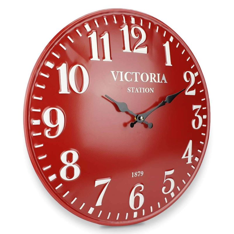 Elegant Convex Face Wall Clock 40cms - Available in 3 Colors