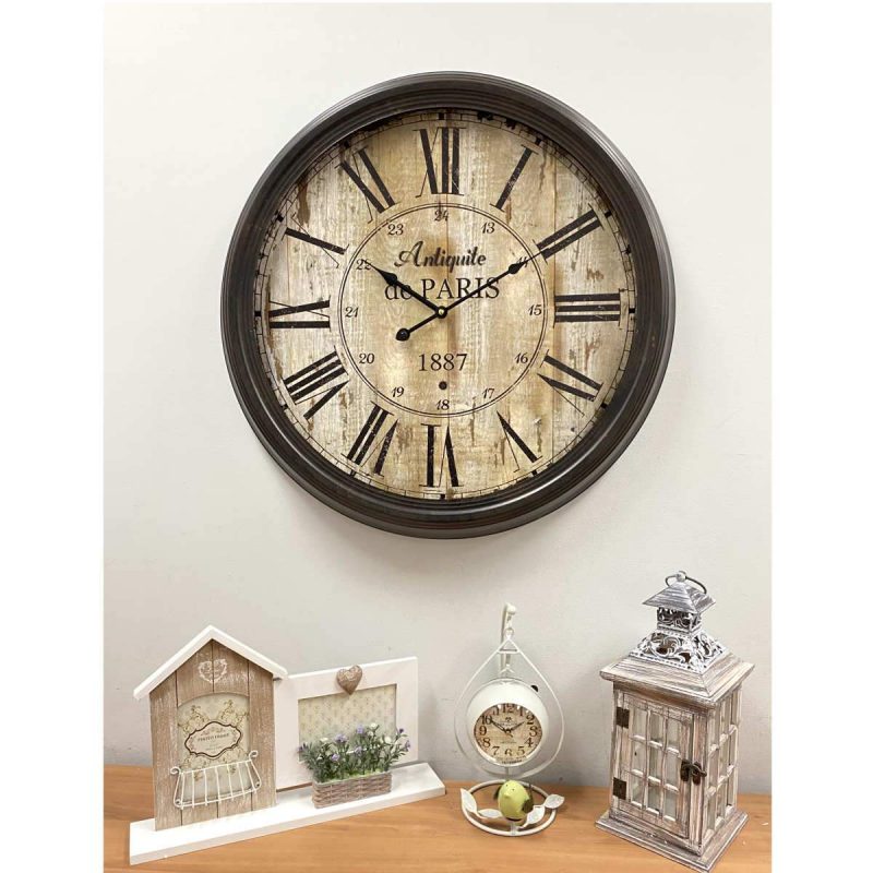 Retro Style Large Wall Clock 62cms
