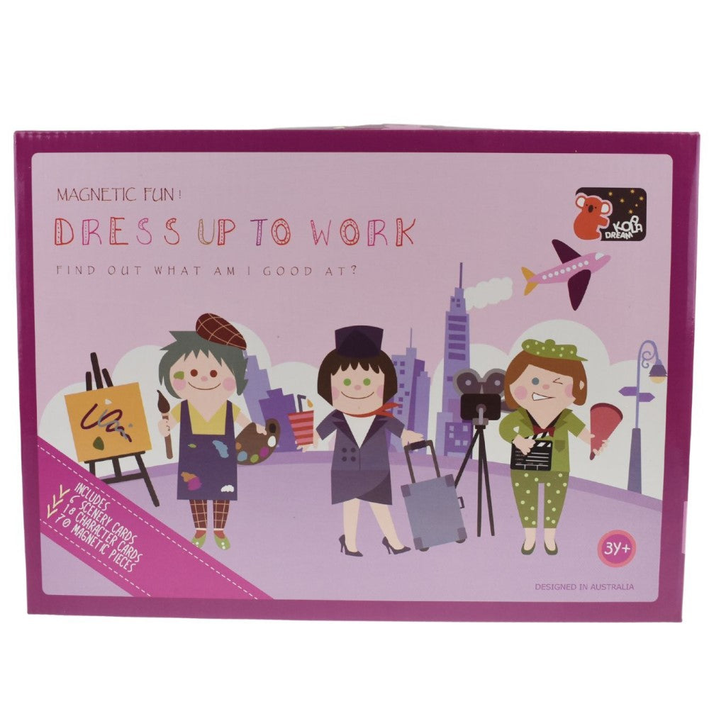 Girl Going To Work Kids Magnetic Dress Up Kit