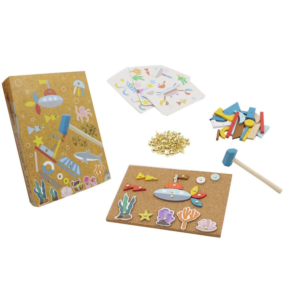 Kids Build Your Own Wooden Underwater World In Bookcase