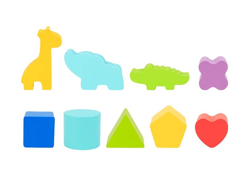 Toddlers Cube Animal Shape Sorter Puzzle Toy