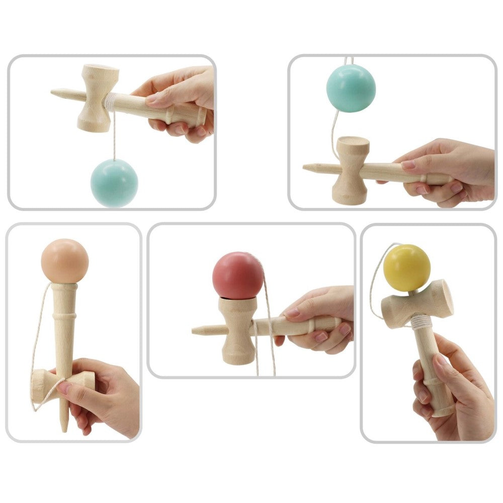 Wooden Kendama Catch The Ball Game (Sent At Random)