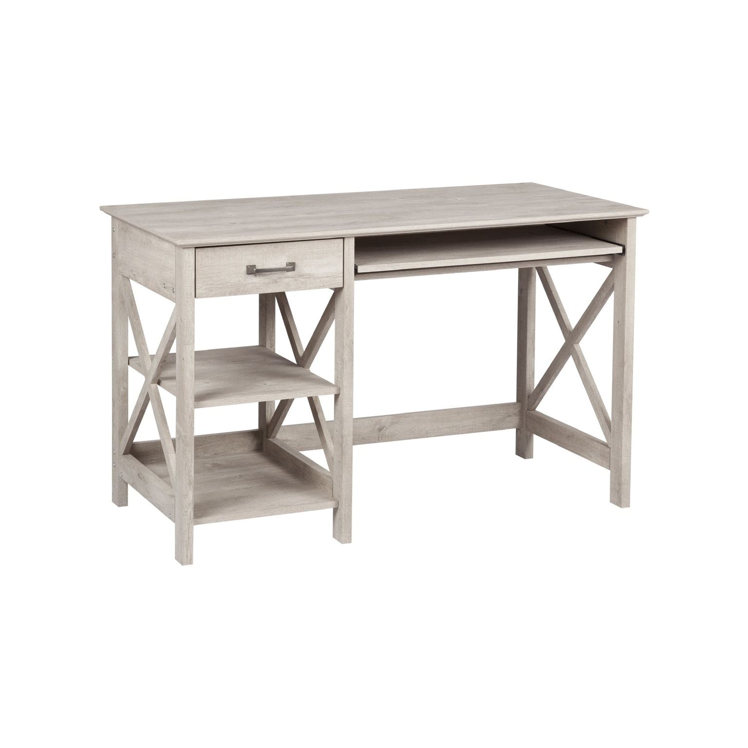 1.2m Writing Desk With Keyboard & Shelf