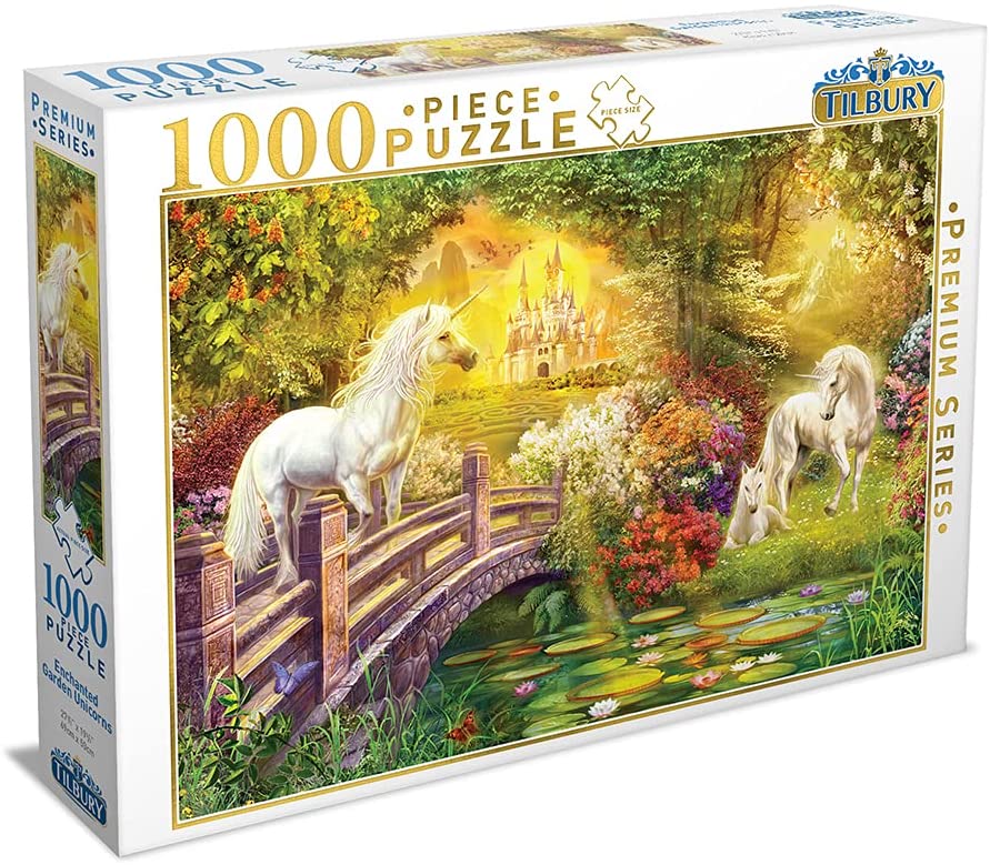 Enchanted Garden Unicorns 1000 Piece Puzzle