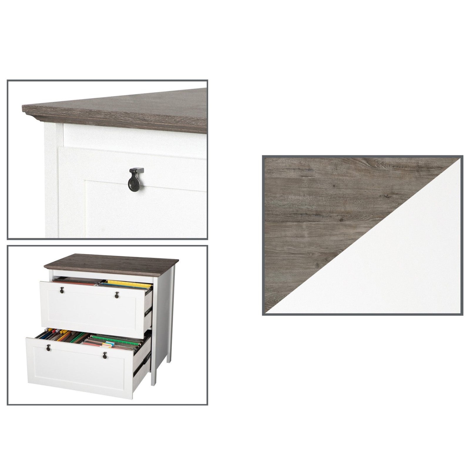 2-Drawer Filing Cabinet for Efficient Spaces