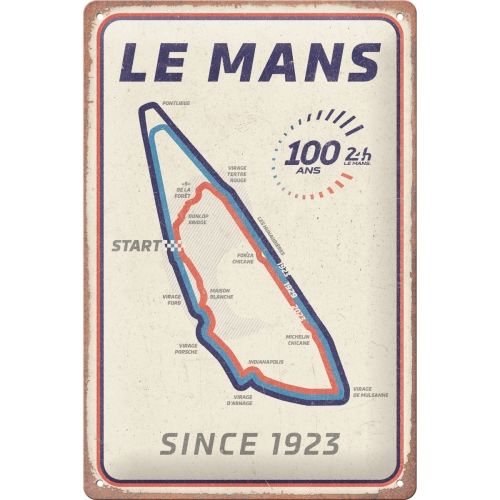 24h Le Mans Circuit 100 Ans - Sign Board 20 x 30cm