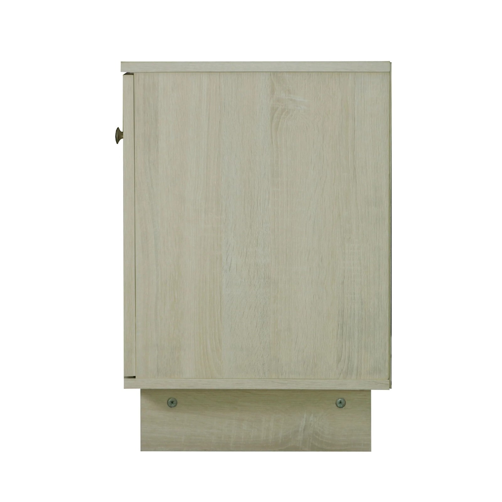 2 Doors TV Unit in White Oak for Elevated Viewing