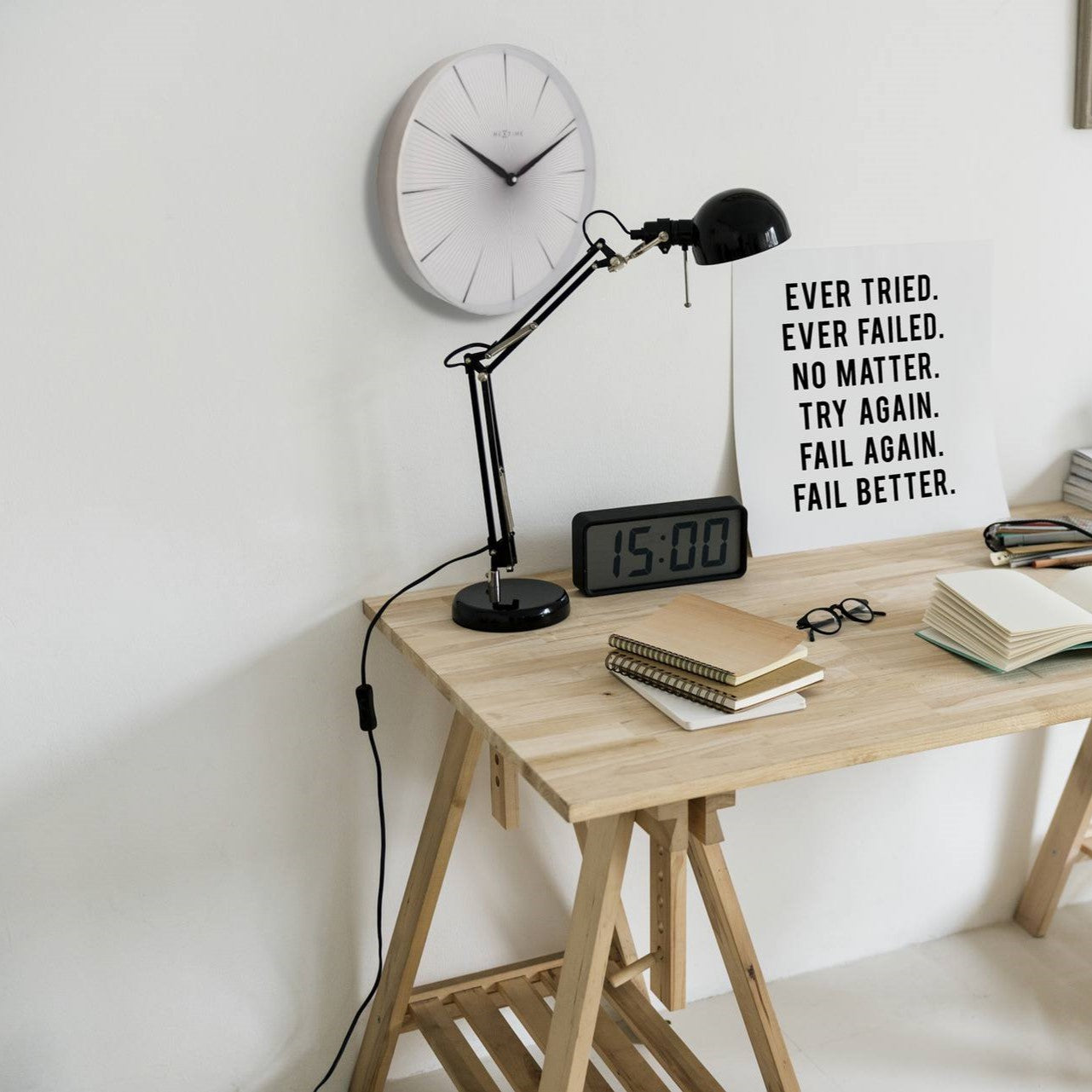 NeXtime 2 Seconds Wall Clock (Available in 2 Colors)