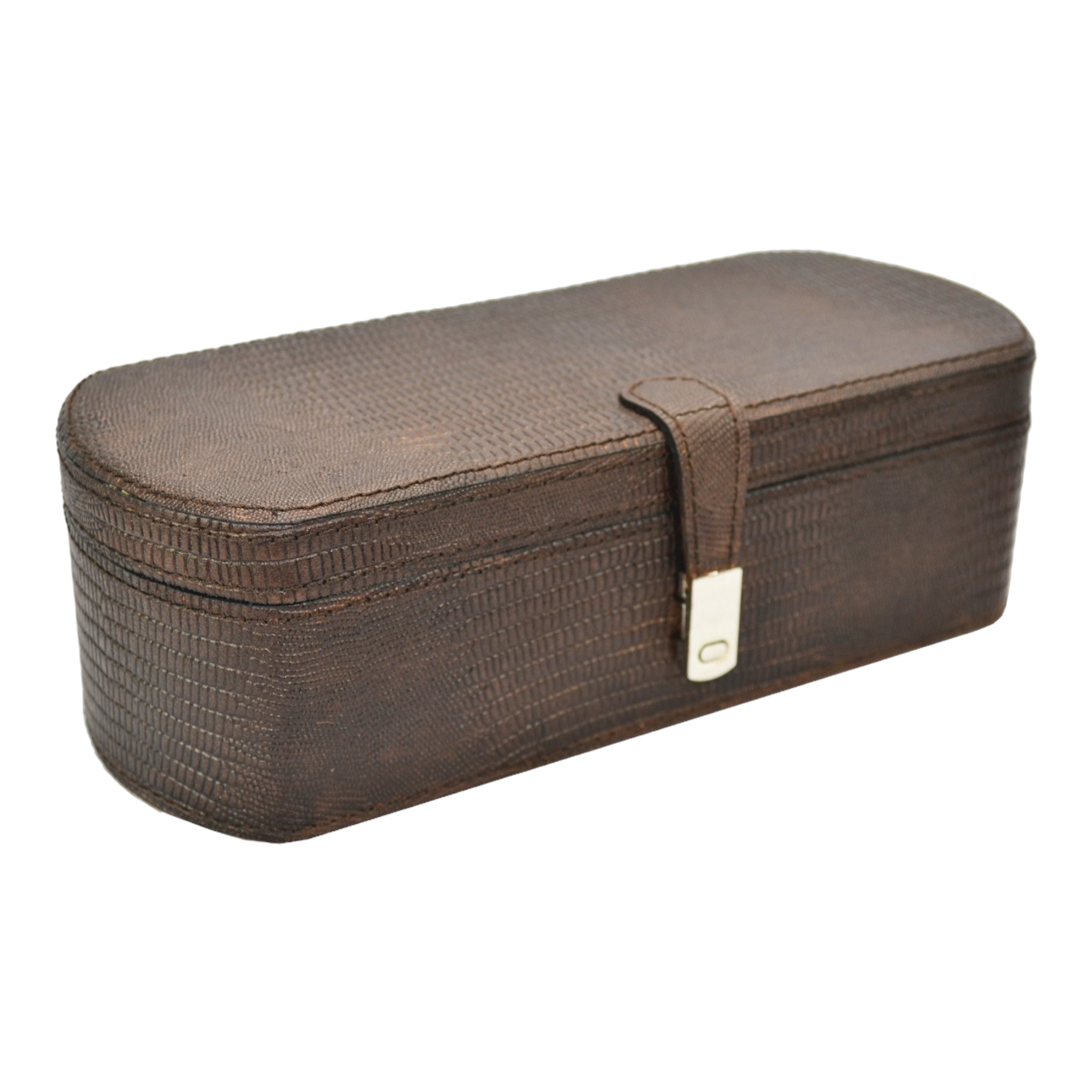 3 Slot Leather Emboss Print Watch Holder (Available In 3 Colors)