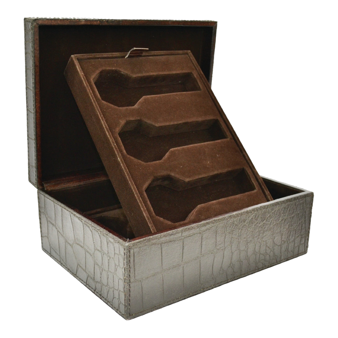 Luxe 6 Watches Leather Carry Box (5 Colors to Choose)