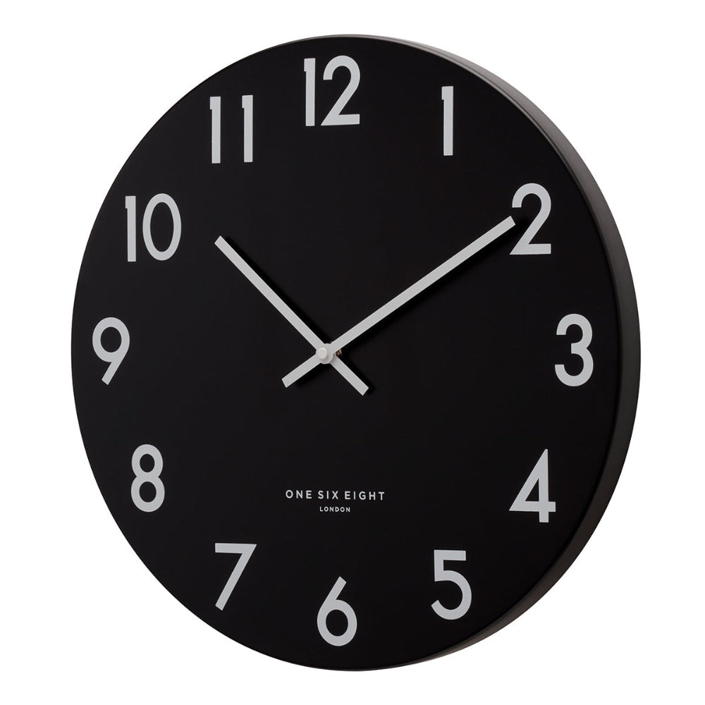 Abstract Chronoscope Black Wall Clock (Available in 3 Sizes)