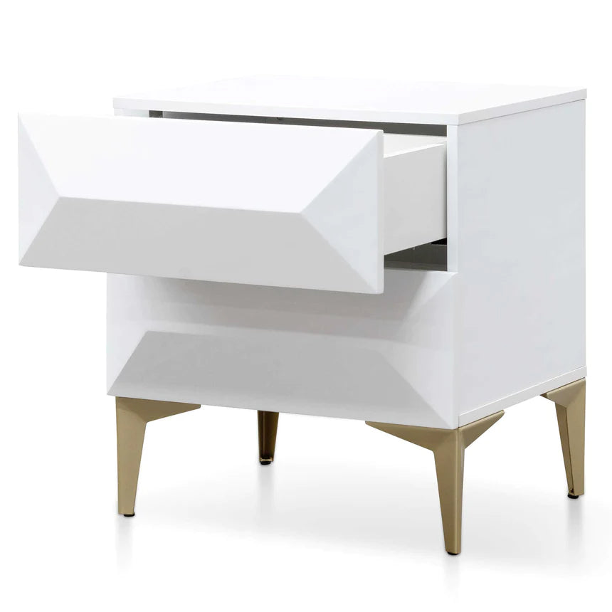 Acacia Ambiance Side Table 50cms - White