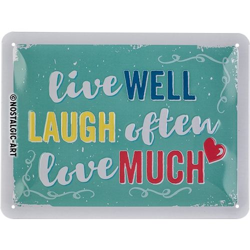 Live, Laugh, Love - Small Sign Board 15 x 20cm