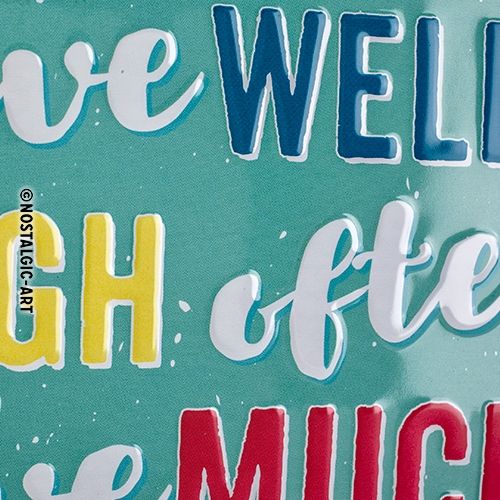 Live, Laugh, Love - Small Sign Board 15 x 20cm